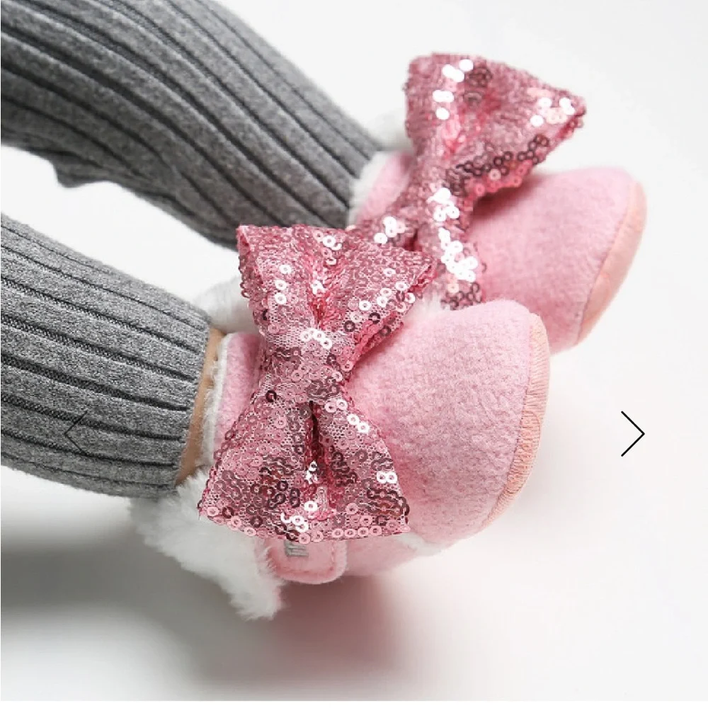 Pink Baby Booties Infant Socks 0-12 mos